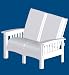Polywood Mission Loveseat|MS5743 (Additional Colors Available)
