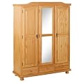 Link 30500630 Kleiderschrank "Davos" 3trg, 3 Schubl. mit Spiegel