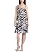Calvin Klein Women's Printed Cotton Tank Dress,Black/White,10 image 2