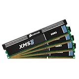 Corsair XMS3 8GB (4x2GB)  DDR3 1333 MHz (PC3 10666) Desktop Memory (CMX8GX3M4A1333C9)