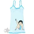 Betty Boop Blue Polka Dot Nightgown for Juniors