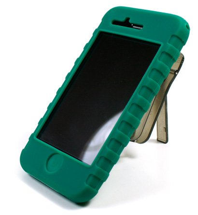 Kroo BARE CLIP Premium Leather case designed for Blackberry Storm 2/9000 Series ( Black with red trim)
