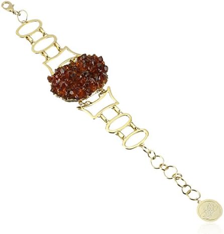 Anna Pellissari Gold and Citrine Diana Bracelet, 8.5"