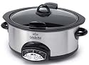 Rival SCVP609H 6 Quart Stainless Steel Programmable Crock