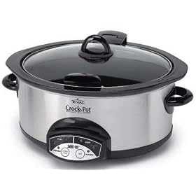 Rival SCVP609H 6 Quart Stainless Steel Programmable Crock by Rival