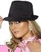 GANGSTER HAT BLACK W/PINK PINSTRIPE