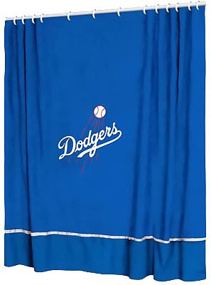 Los Angeles Dodgers MLB Baseball Bathroom Shower Curtain