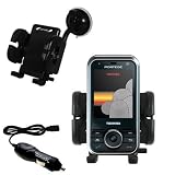 Toshiba G900 Flexible Auto Windshield Holder with Car Charger - Uses Gomadic TipExchange