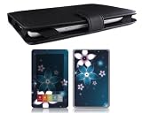 Bundle Monster Barnes & Noble Nook Synthetic Leather Case Cover Jacket + Skin Sticker + Screen Protector Ebook Accessories Combo - Fit 3G and Wifi Version
