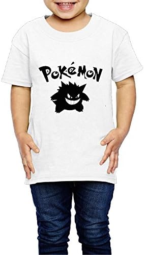 OZZLC English Pokemon Ball Pokemon Elf Ball Boy/Girl Tee Shirt 5-6 Toddler White For 2-6 Years Old