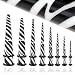 Tiger Print White Acrylic Tapers - 12G (2mm), Sold as a Pair
