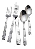 R+B Everyday Omni 18 Chrome Stainless Steel 45 Piece Flatware Set, Service for 8
