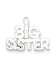 Sterling Silver Big Sister Charm
