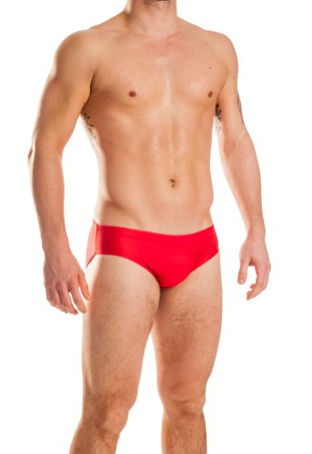 Mens New Solid RED Hot Body Bikini Swimsuit Gary Majdell Sport Size Medium