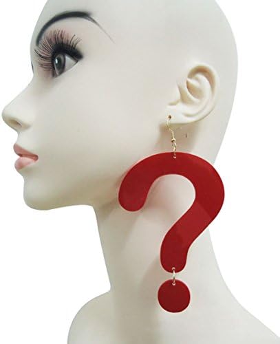 Mygoodie Jewelry Big question mark Funny exaggerated earrings
