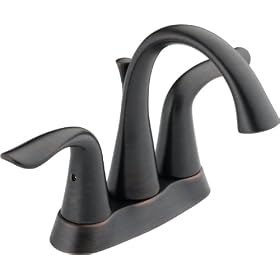 Delta 2538-RB Lahara Two Handle Centerset Lavatory Faucet, Venetian Bronze