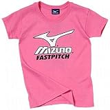 Mizuno Youth Girls Finch Pink T-Shirts Pink Medium