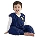 HALO Big Kids Sleepsack Micro Fleece Wearable Blanket, Navy Blue Moose, 4-5T