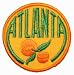 FB058 Atlanta Georgia Peach Embroidered Applique Travel Souvenir Patch FD