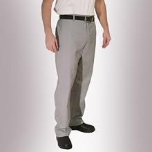 San Jamar P034HT Yarn Dyed Poly Cotton Hounds Tooth Pattern Chef Trouser with 2 Side and 2 Rear Pockets, Large