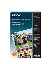 Epson Matte 11 x 17 Inch Presentation Paper 100 Sheets (S041070)