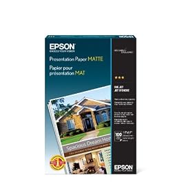 Epson Matte 11 x 17 Inch Presentation Paper 100 Sheets (S041070)