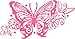 Crazydecals Tribal Butterfly Vinyl Decal Sticker- 6