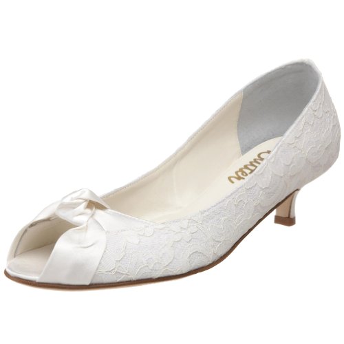 Bridal by Butter Women's Crackle-B Kitten-Heel Pump Bridal by Butter Women's Crackle-B Kitten-Heel Pump