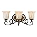 Quoizel Three-Light Malaga Monterey Mosaic Bath Fixture