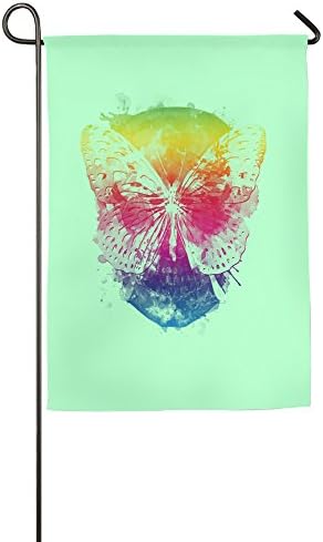 Personalized Flags Butterlfly Skull Window Flag