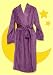 : Karen Neuburger Embossed Rose Lilac Plush Robe