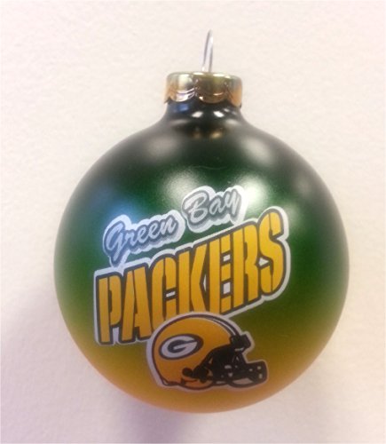 Green Bay Packers Small Painted Round Christmas Tree Ornament Green Bay Packers Small Painted Round Christmas Tree Ornament
