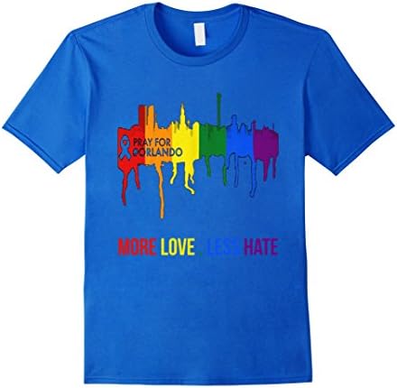 Men's Pray For Orlando T-Shirt, Gay Pride Month T-Shirt XL Royal Blue