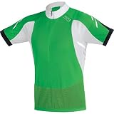 Gore Bike Wear Xenon 3/4-Zip Jersey – Short-Sleeve – Men’s Green Leaf/White, XL | bike 3 4 sleeve jersey