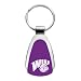 Western Illinois University - Teardrop Keychain - Purple