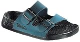 Produkt-Bild: Birkis Sandalen ''Barbados'' aus Birko-Flor in hologram blue mit normalem Fussbett