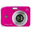 Ex-Pro Bundle: GE A950 Pink Digital Camera (9.1MP x5 zoom, 2.5" LCD, 1600 ISO, Smile Blink & Face Detection), with Ex-Pro Clam Case, Ex-Pro 2850mAh Batteries & Charger + 2GB SD Card.