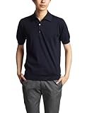 (ジョン スメドレー)JOHN SMEDLEY 半袖ポロニット ADRIAN NAVY NAVY L