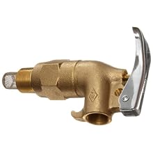 Justrite 08902 Rigid Brass Safety Faucet, 3/4'' NPT Thread