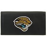 NFL Jacksonville Jaguars Black Embroidered Checkbook Cover