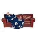 San Diego Chargers Adult Comfy Throw Blanket with Sleeves