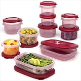 20pc Superseal Food Saver Set - Cranberry by 