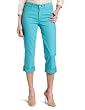 Not Your Daughters Jeans Womens Carmen Cuffed Crop Pant