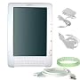 5 Item Accesories package for Amazon Kindle DX E-Book Reader: Silicone Skin Rubber Cover (CLEAR) + White Amazon Kindle DX Car Charger + White Amazon Kindle DX Wall Charger + White Amazon Kindle DX Data Cable + A Live*Laugh*Love Wrist Band!!!