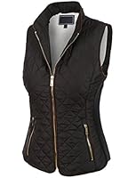 LE3NO Womens Lightweight Quilted Zip Up Puffer Vest with Pockets