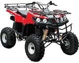 Full Size Utility Style 4 Headlights ATV (Quad) # ATA-150B - Red