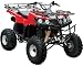 Full Size Utility Style 4 Headlights ATV (Quad) # ATA-150B - Red
