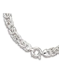MMA Silver - 18 inch Byzantine Necklace