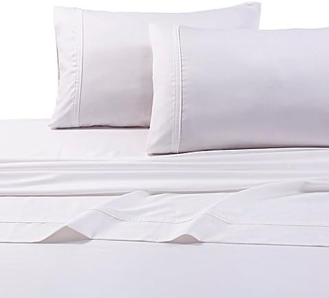 Tribeca Living 500-Thread-Count Premium Cotton 6-Piece Queen Sheet Set in White