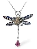 Clockwork Darter Steampunk Dragonfly Necklace